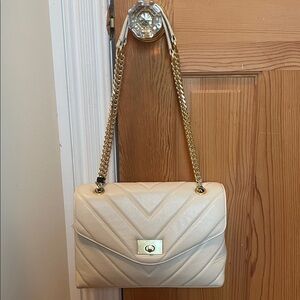 Moncrief Cathryn Quilted Shoulder Bag with Gold Chain